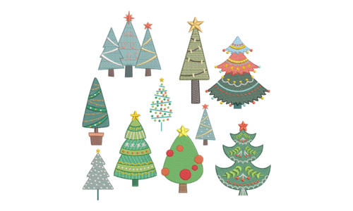 Matrizes de Bordado - Árvores de Natal