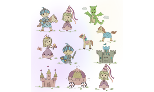 Matrizes de Bordado - Coleção Medieval Encantada