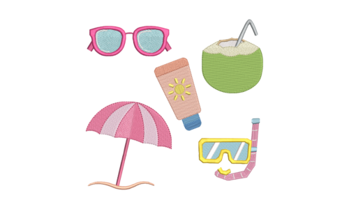 Matrizes de Bordado - Mini Kit Férias