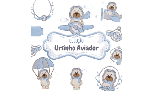 Matrizes de Bordado – Coleção Ursinho Aviador