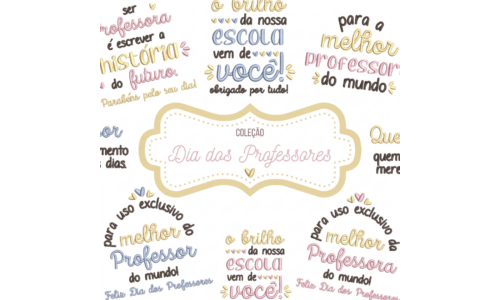 Matrizes de Bordado – Coleção Frases Professores