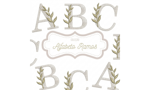 Matrizes de Bordado - Coleção Alfabeto Ramos