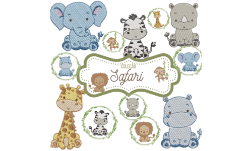 Matrizes de Bordado – Coleção Safari Baby 
